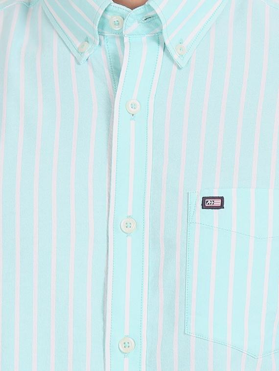 blue striped casual shirt - 17616190 - Zoom Image - 5