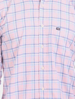 pink checkered casual shirt - 17616196 - Standard Image - 5