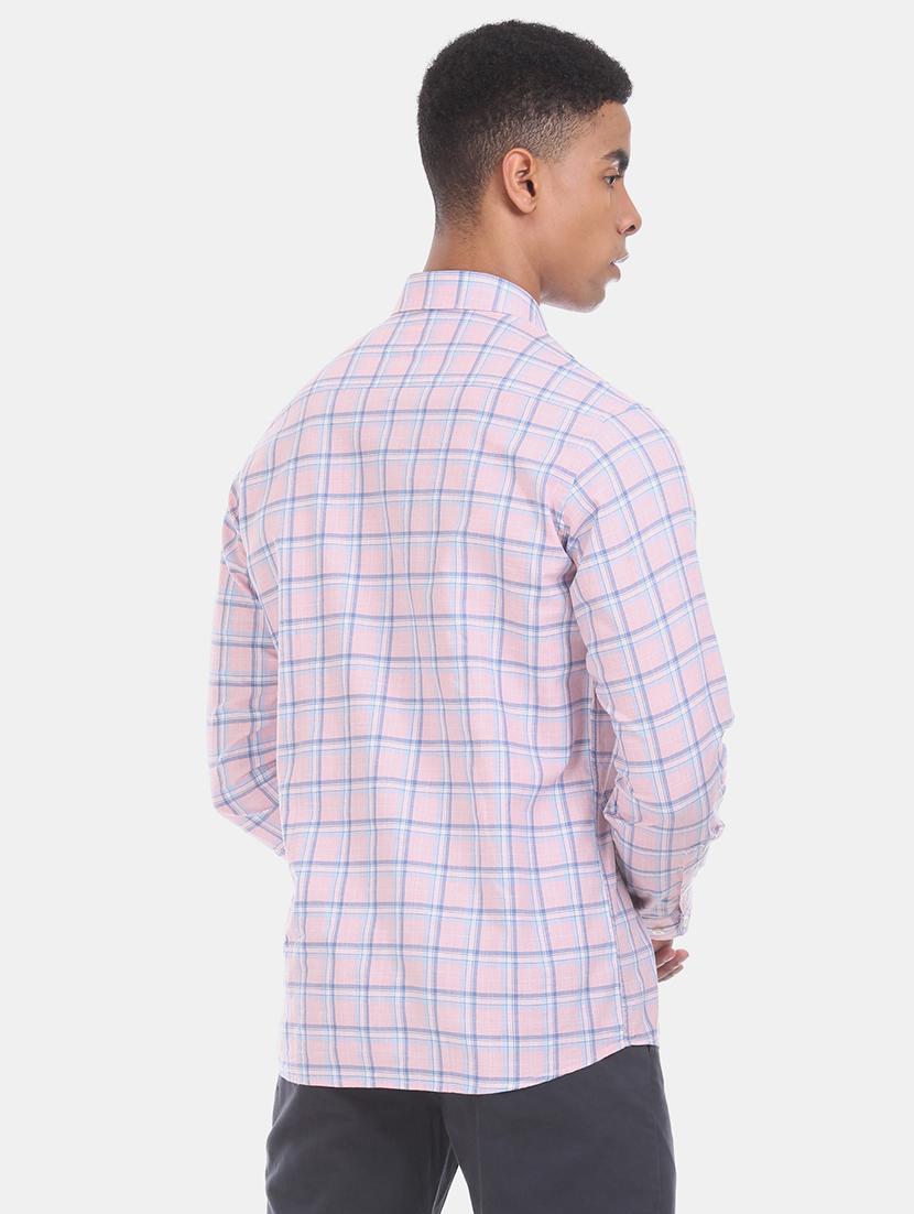 pink checkered casual shirt - 17616196 - Zoom Image - 3