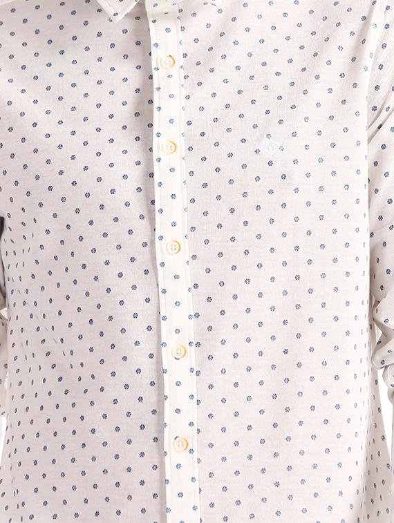 white printed casual shirt - 17616200 - Zoom Image - 5