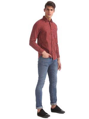 red checkered casual shirt - 17616204 - Standard Image - 4