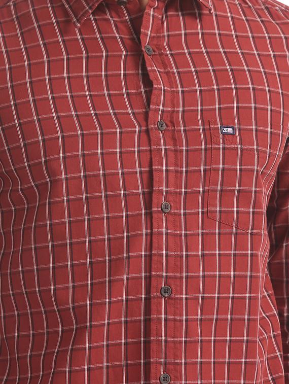 red checkered casual shirt - 17616204 - Zoom Image - 5