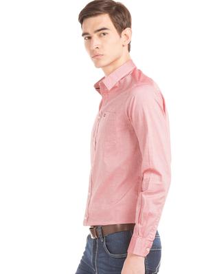 pink solid casual shirt - 17616209 - Standard Image - 2