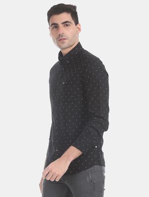 black printed casual shirt - 17616215 - Standard Image - 2