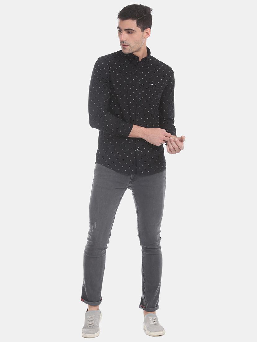 black printed casual shirt - 17616215 - Zoom Image - 4