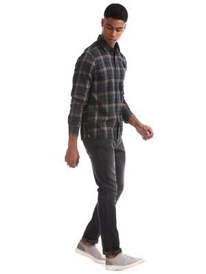 green checkered casual shirt - 17616231 - Standard Image - 4