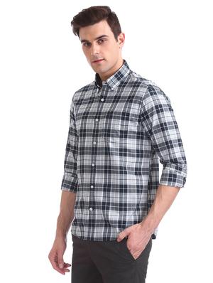 blue checkered casual shirt - 17616234 - Standard Image - 2