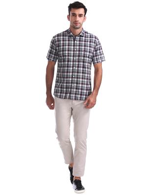 multi colored checkered casual shirt - 17616251 - Standard Image - 4