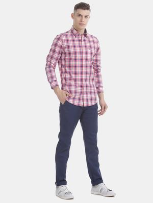 pink checkered casual shirt - 17616253 - Standard Image - 4