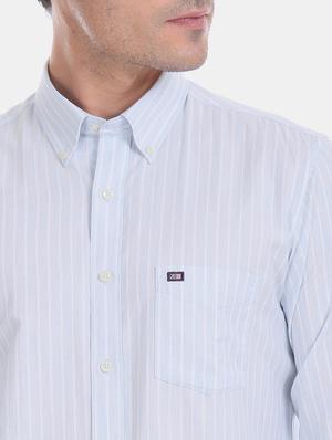 blue striped casual shirt - 17616282 - Standard Image - 5