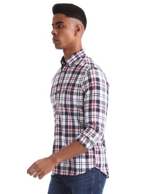 white checkered casual shirt - 17616283 - Standard Image - 2