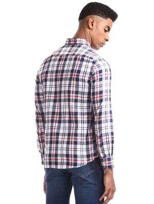 white checkered casual shirt - 17616283 - Standard Image - 3