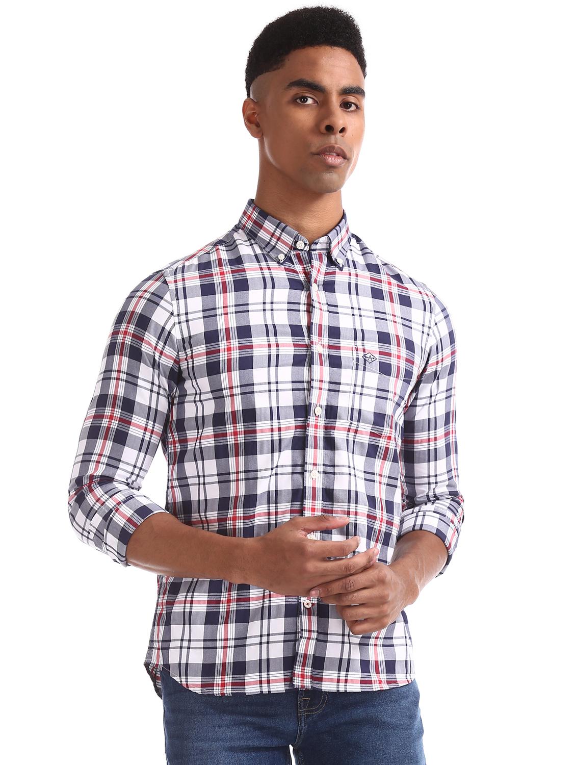 white checkered casual shirt - 17616283 - Zoom Image - 1