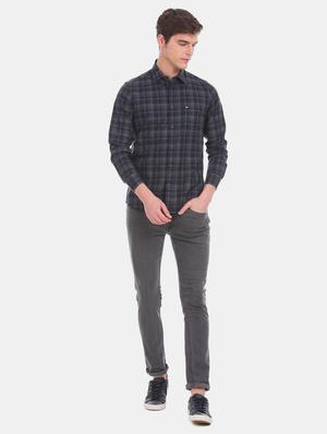 blue checkered casual shirt - 17616297 - Standard Image - 4