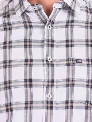 white checkered casual shirt - 17616332 - Standard Image - 5