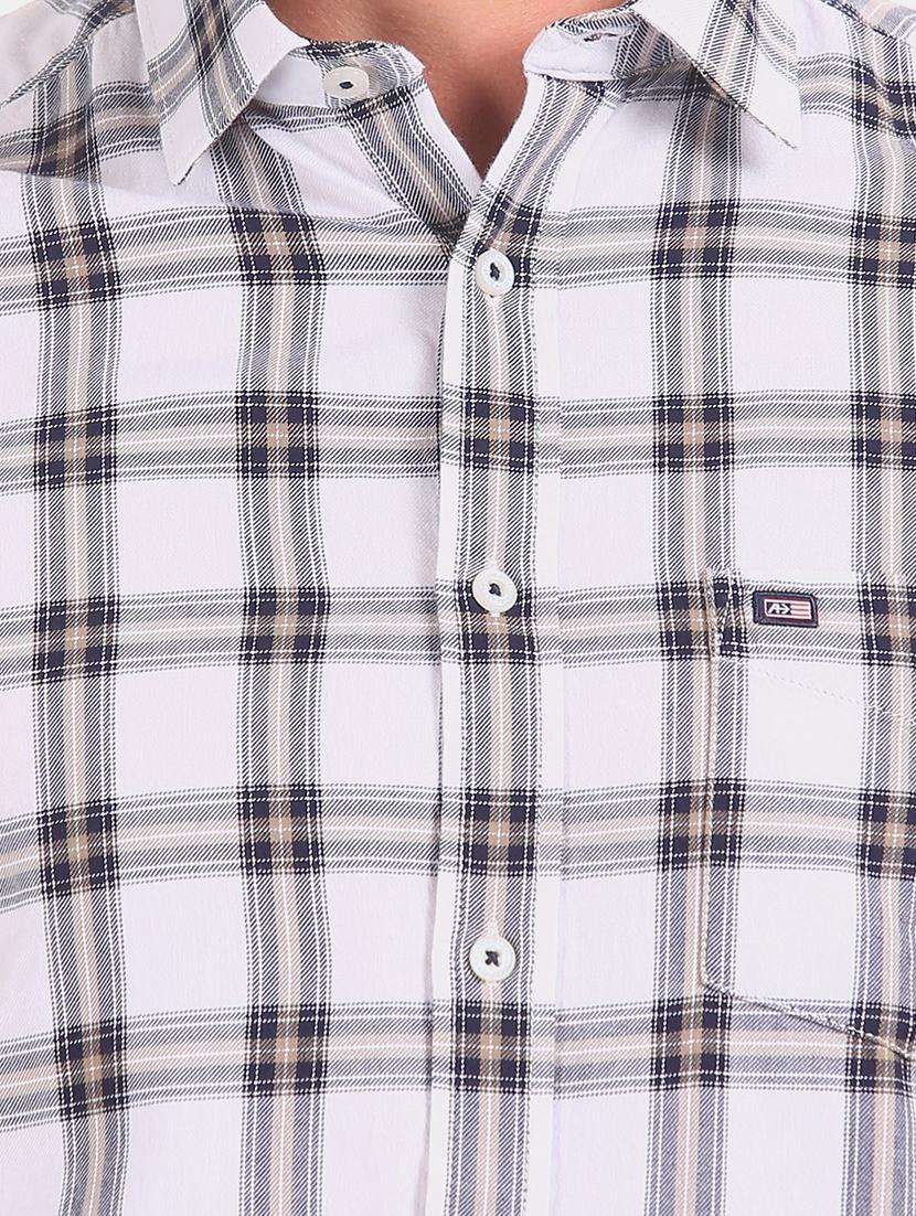 white checkered casual shirt - 17616332 - Zoom Image - 5