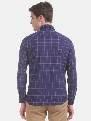 blue checkered casual shirt - 17616345 - Standard Image - 3