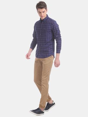 blue checkered casual shirt - 17616345 - Standard Image - 4