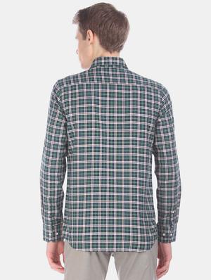 green checkered casual shirt - 17616349 - Standard Image - 3