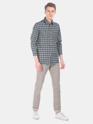 green checkered casual shirt - 17616349 - Standard Image - 4