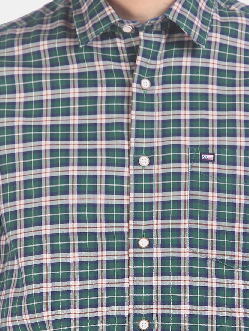 green checkered casual shirt - 17616349 - Zoom Image - 5
