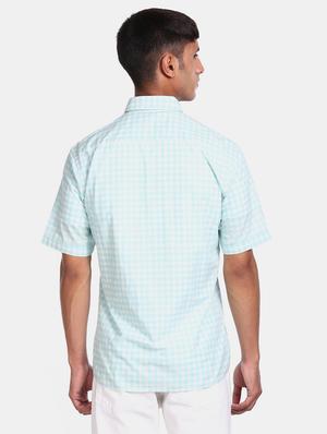 blue checkered casual shirt - 17616359 - Standard Image - 3