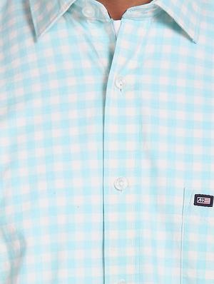 blue checkered casual shirt - 17616359 - Standard Image - 4