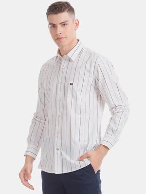 white striped casual shirt - 17616361 - Standard Image - 2