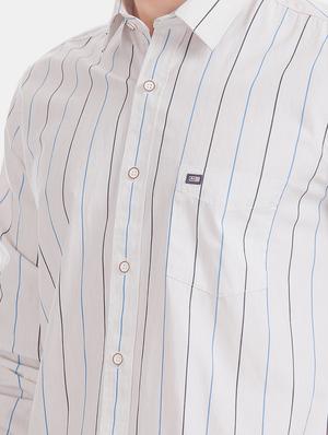 white striped casual shirt - 17616361 - Standard Image - 5
