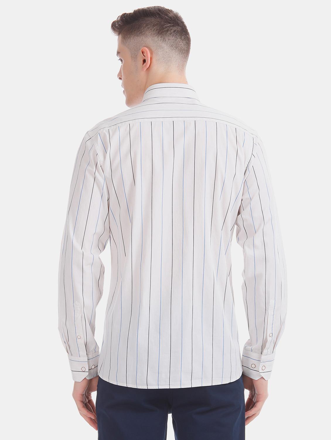 white striped casual shirt - 17616361 - Zoom Image - 3