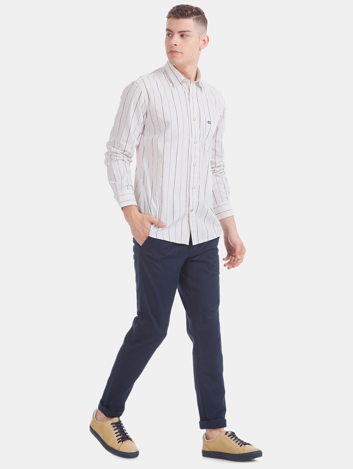 white striped casual shirt - 17616361 - Zoom Image - 4