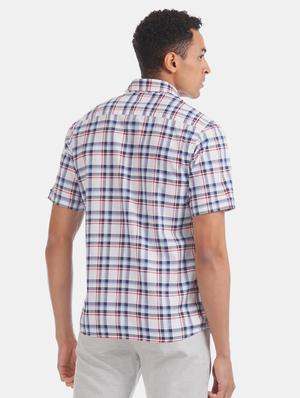 white checkered casual shirt - 17616410 - Standard Image - 3