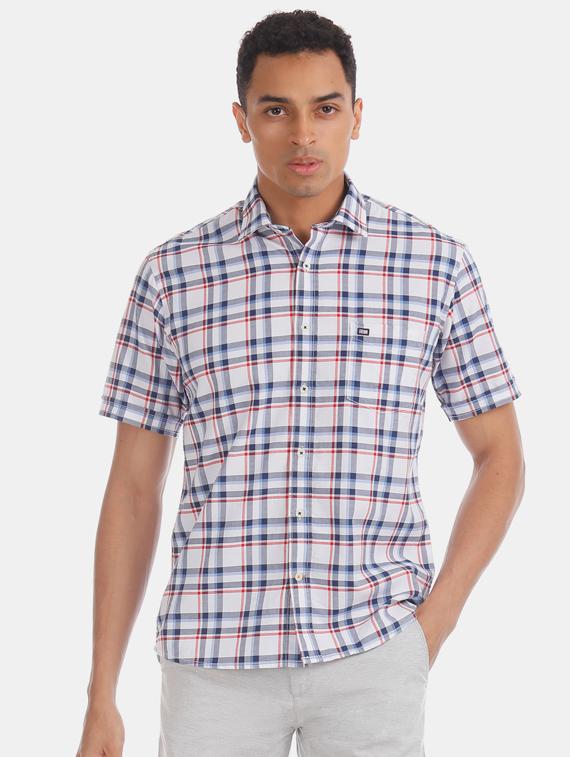 white checkered casual shirt - 17616410 - Zoom Image - 1