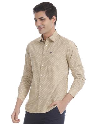 beige printed casual shirt - 17616424 - Standard Image - 2