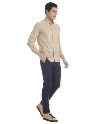 beige printed casual shirt - 17616424 - Standard Image - 4