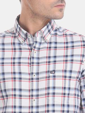 white checkered casual shirt - 17616470 - Standard Image - 5