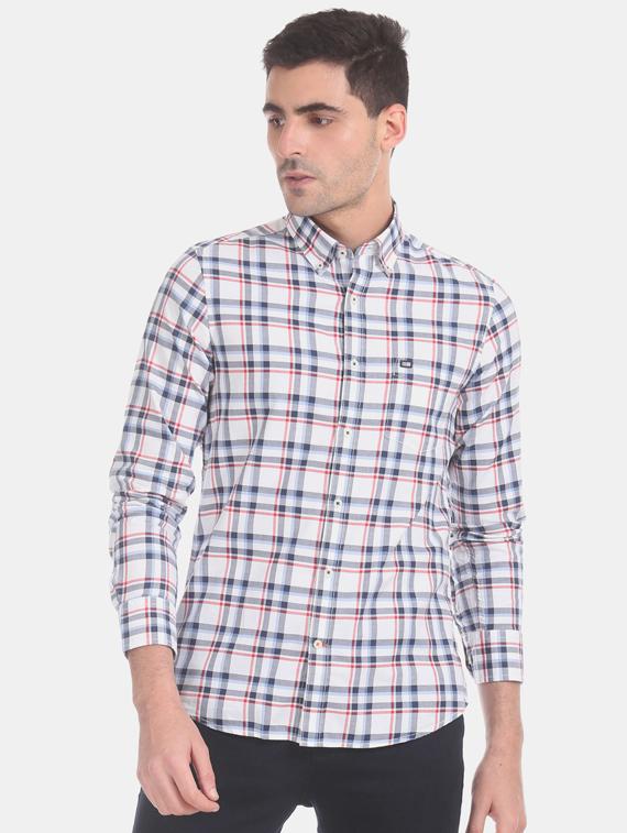 white checkered casual shirt - 17616470 - Zoom Image - 1