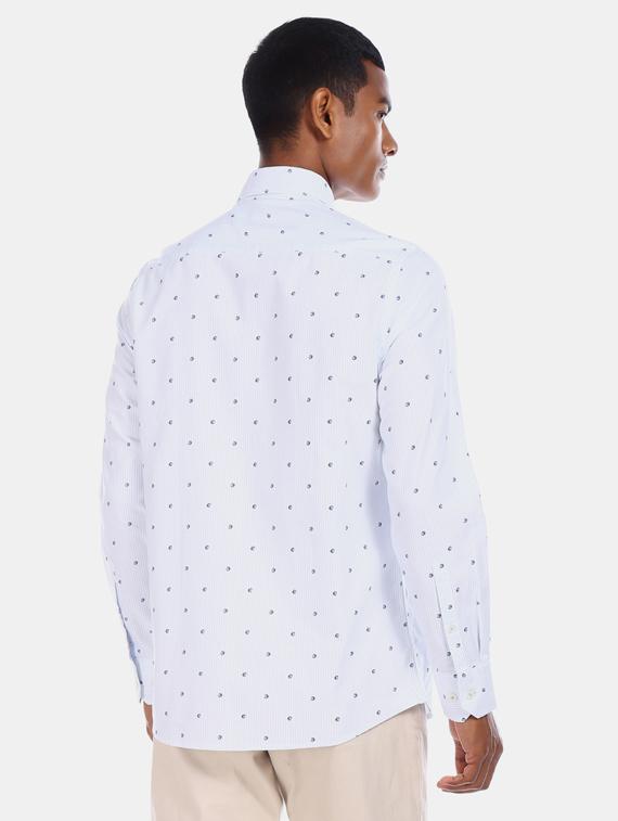 light blue printed casual shirt - 17616476 - Zoom Image - 2