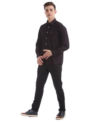 black printed casual shirt - 17616481 - Standard Image - 4