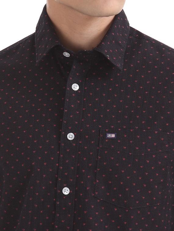 black printed casual shirt - 17616481 - Zoom Image - 5