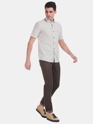 white printed casual shirt - 17616519 - Standard Image - 5