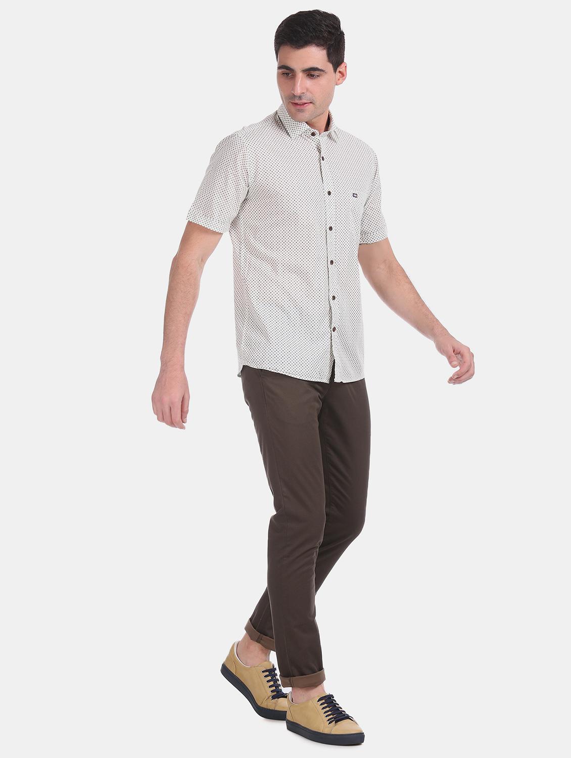 white printed casual shirt - 17616519 - Zoom Image - 5