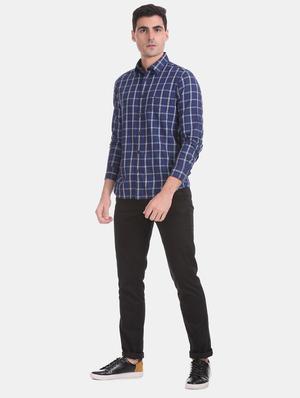 blue checkered casual shirt - 17616528 - Standard Image - 5