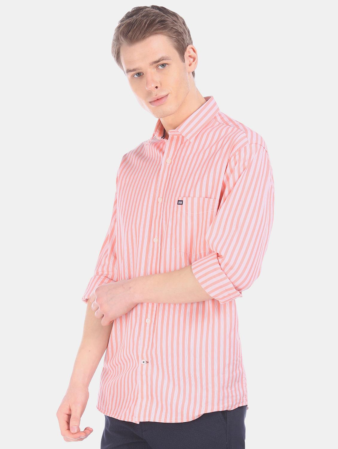 pink striped casual shirt - 17616533 - Zoom Image - 2