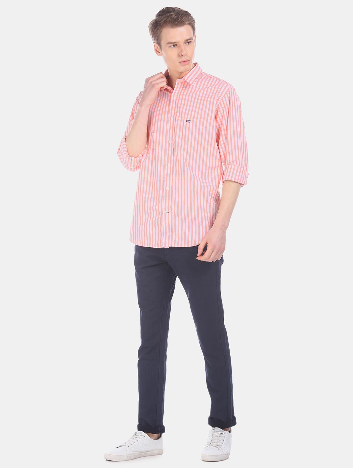 pink striped casual shirt - 17616533 - Zoom Image - 4
