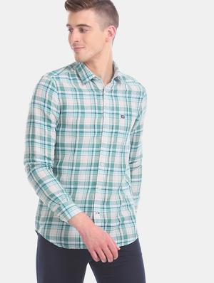 green checkered casual shirt - 17616554 - Standard Image - 2