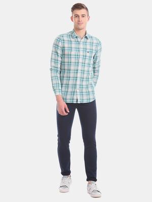 green checkered casual shirt - 17616554 - Standard Image - 5