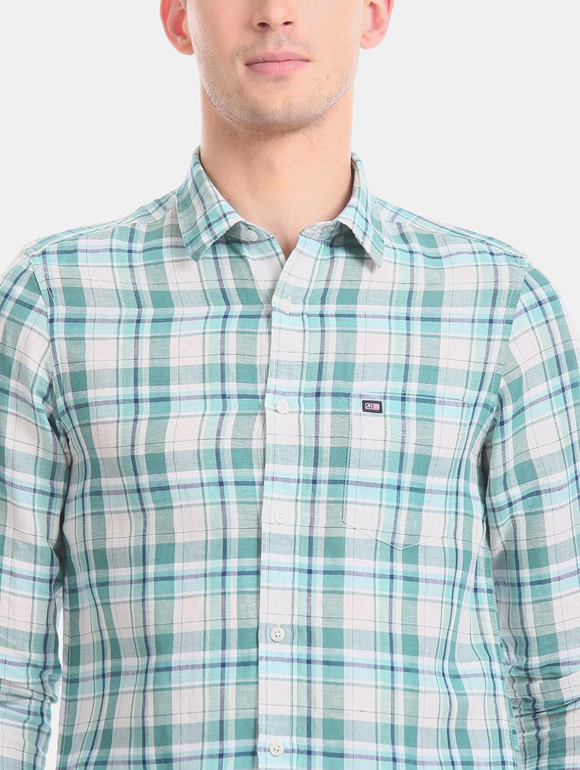 green checkered casual shirt - 17616554 - Zoom Image - 6