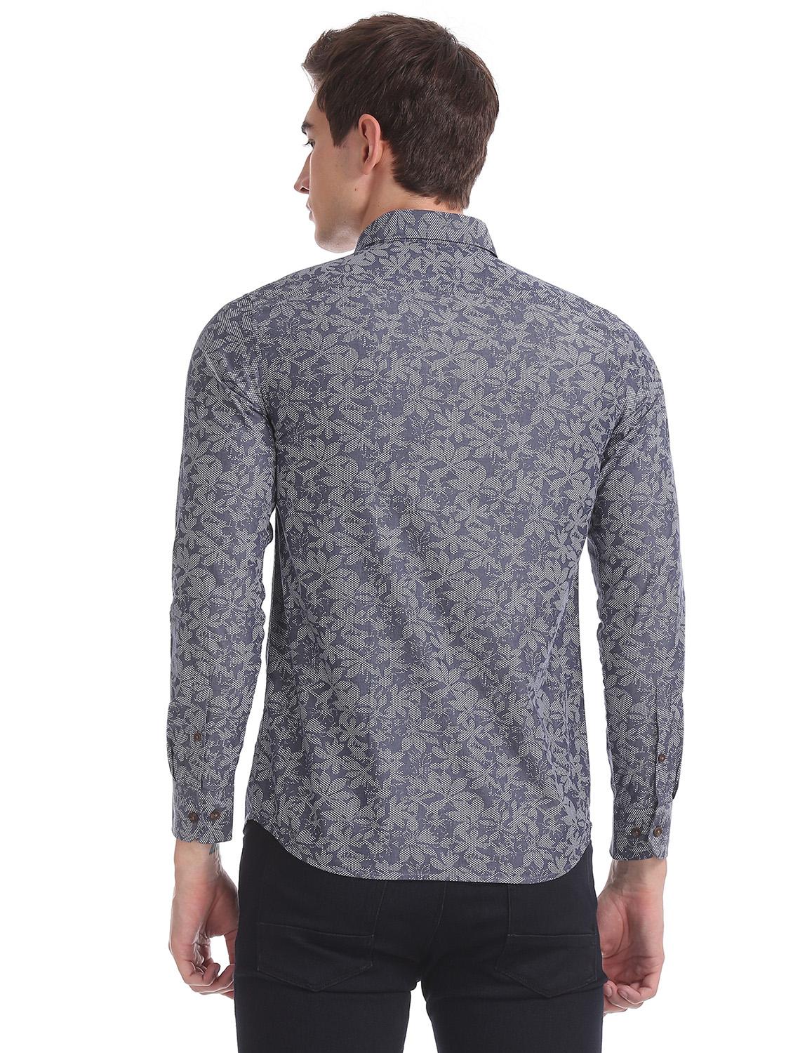 blue printed casual shirt - 17616557 - Zoom Image - 4