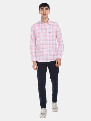 pink checkered casual shirt - 17616559 - Standard Image - 4